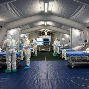 Надувная мобильная операционная (госпиталь)