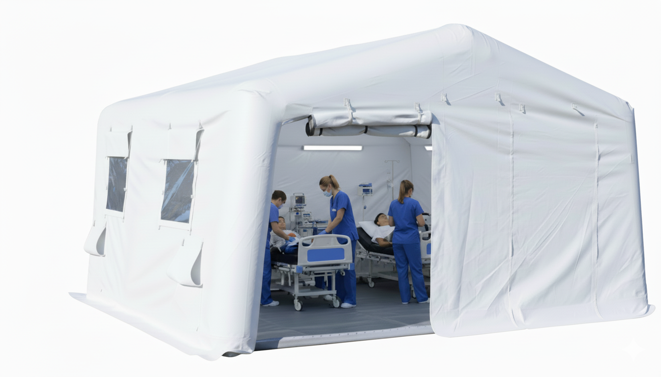 Производство и продажа надувных пневмокаркасных палаток МЧС в Ейске и по России