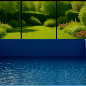 Вкладыш из прочной пвх для садовых бассейнов